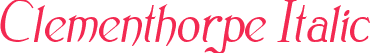 Clementhorpe Italic